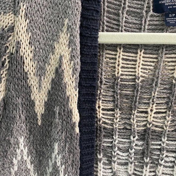 American Eagle Outfitters Long Cardigan - Zig-Zag/Diamond Print - Picture 2 of 12